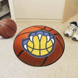 Memphis Grizzlies Basketball Shaped Alt Logo Area Rug