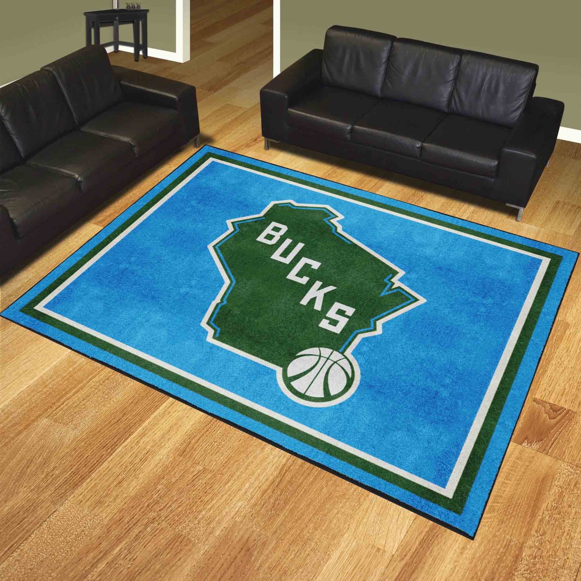 Milwaukee Bucks Area Rug - 8' x 10' Alt Logo Nylon