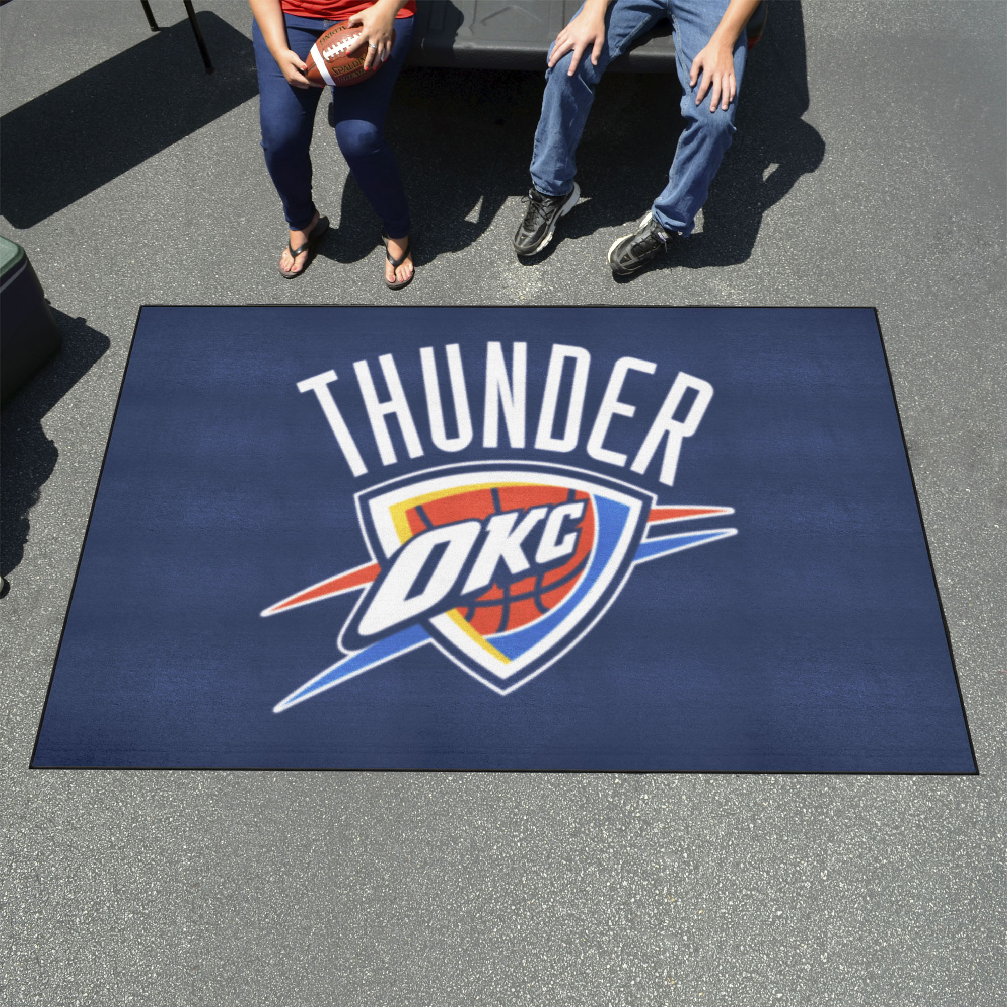 Oklahoma City Thunder Outdoor Wordmark Ulti-Mat - Nylon 60 x 96