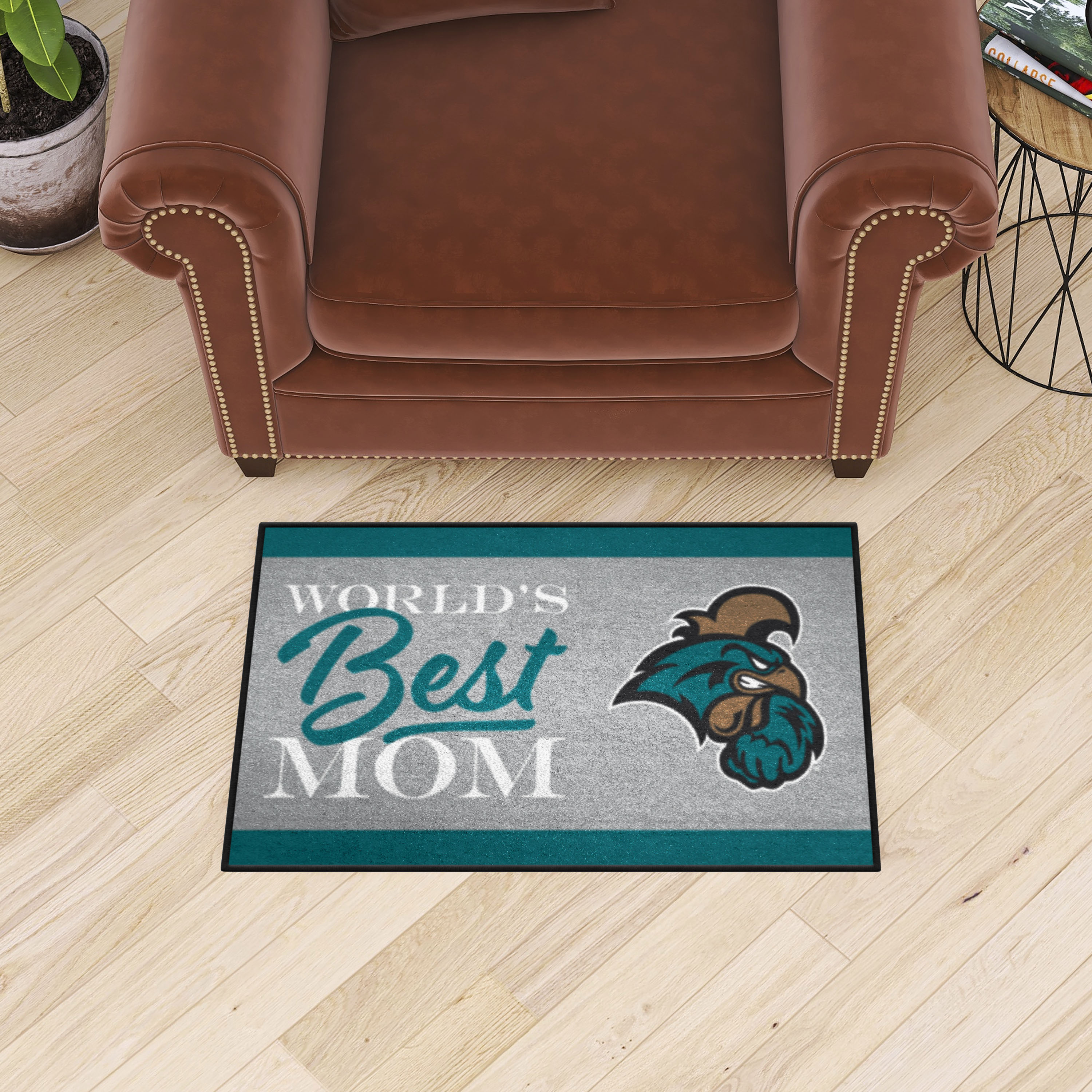 Coastal Carolina Chanticleers World's Best Mom Starter Doormat - 19 x 30