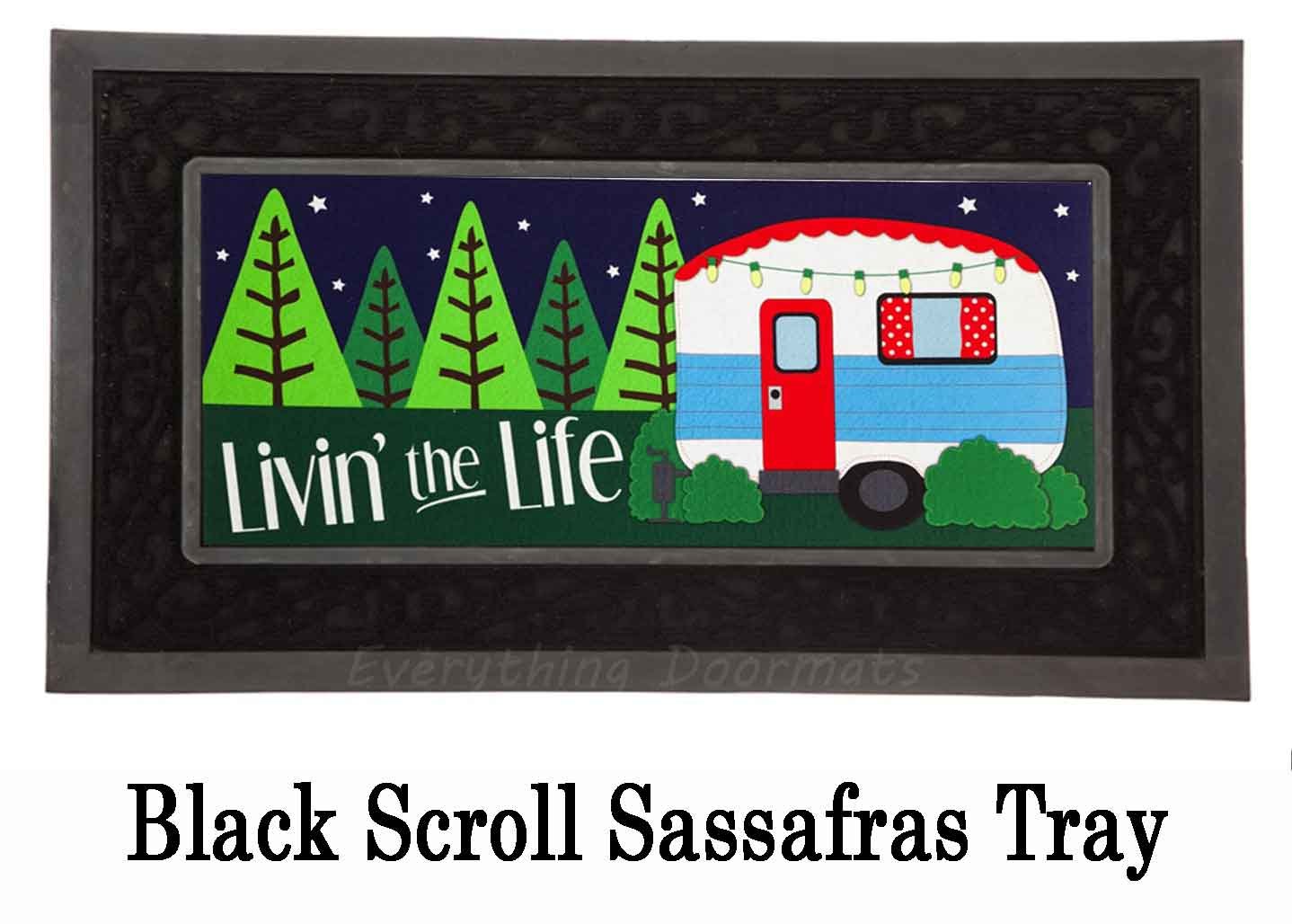 Sassafras Live the Life Mat 10 x 22 Insert Doormat