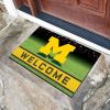 Michigan  University Flocked Rubber Doormat - 18 x 30