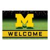 Michigan  University Flocked Rubber Doormat - 18 x 30