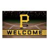 Pittsburgh Pirates Flocked Rubber Doormat - 18 x 30