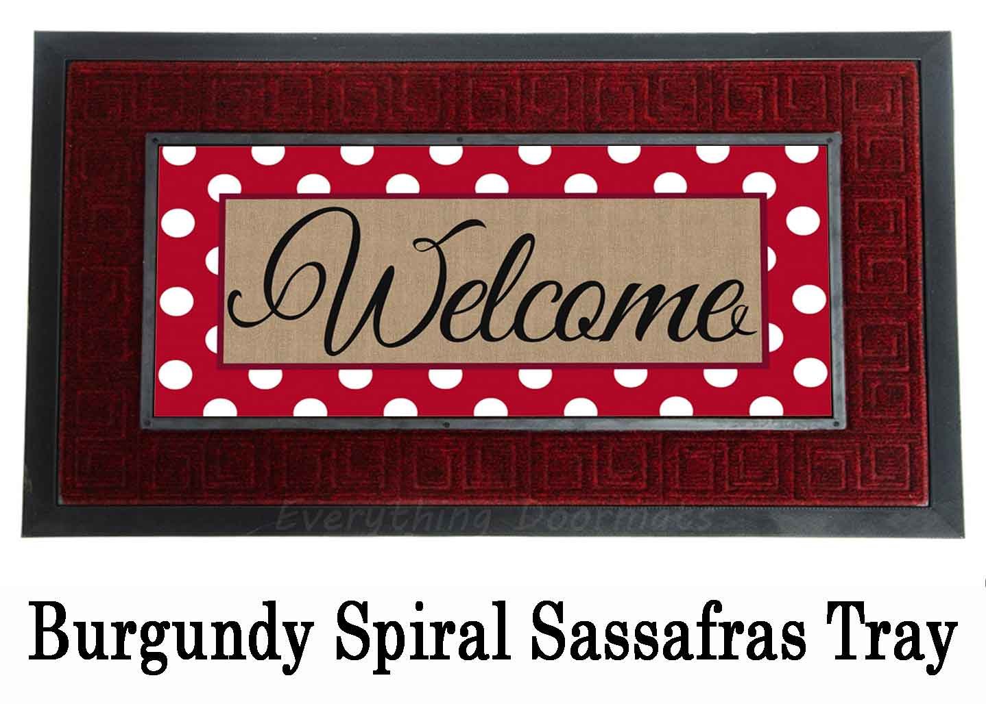 Sassafras PolkaDot Mat 10 x 22 Insert Doormat