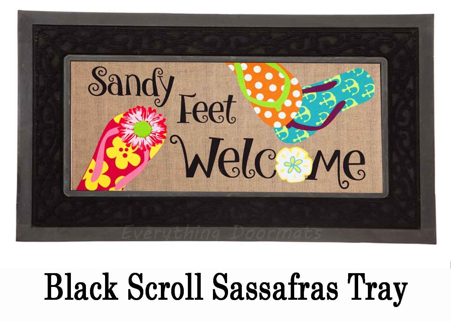Sassafras Sandy Feet Mat 10 x 22 Insert Doormat