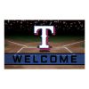 Texas Rangers Flocked Rubber Doormat - 18 x 30