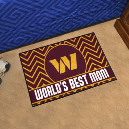 Washington Commanders Worldâ€™s Best Mom Starter Doormat - 19 x 30