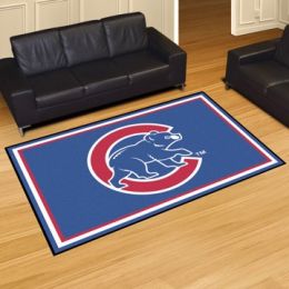 Chicago Cubs Area Rug â€“ Nylon 5 x 8 (Field & Logo: Field & Logo)
