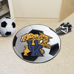 University of Kentucky Ball Shaped Area Rugs - Wildcats Logo (Ball Shaped Area Rugs: Soccer Ball)
