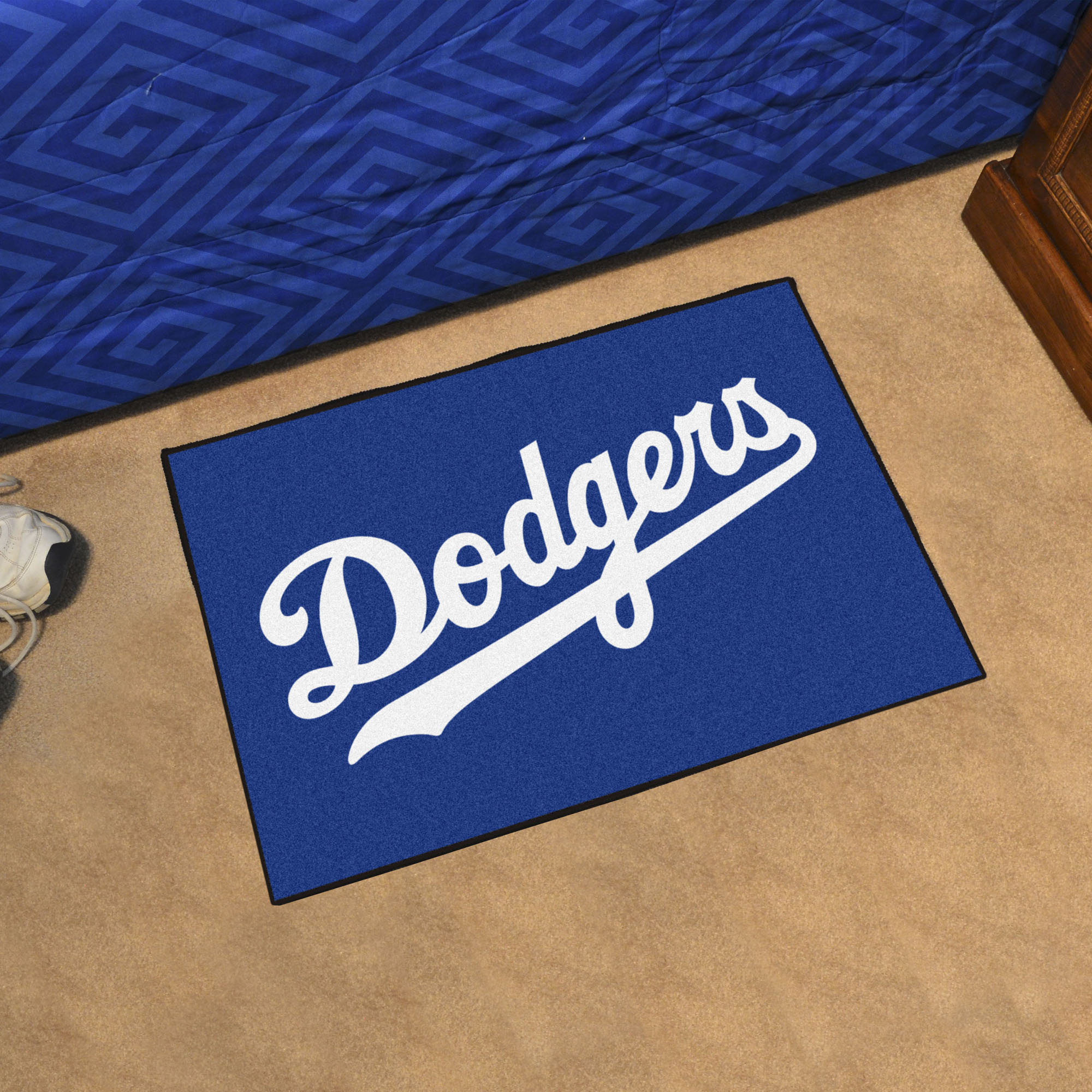 Los Angeles Dodgers Starter Doormat â€“ 19 x 30 (Field & Logo: Logo or Mascot)