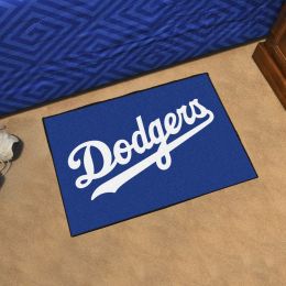 Los Angeles Dodgers Starter Doormat â€“ 19 x 30 (Field & Logo: Logo or Mascot)