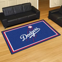 Los Angeles Dodgers Area Rug â€“ Nylon 5 x 8 (Field & Logo: Logo or Mascot)