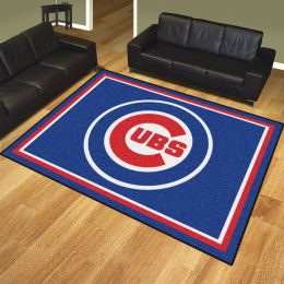 Chicago Cubs Area Rug â€“ 8 x 10 Nylon (Field & Logo: Logo or Mascot)