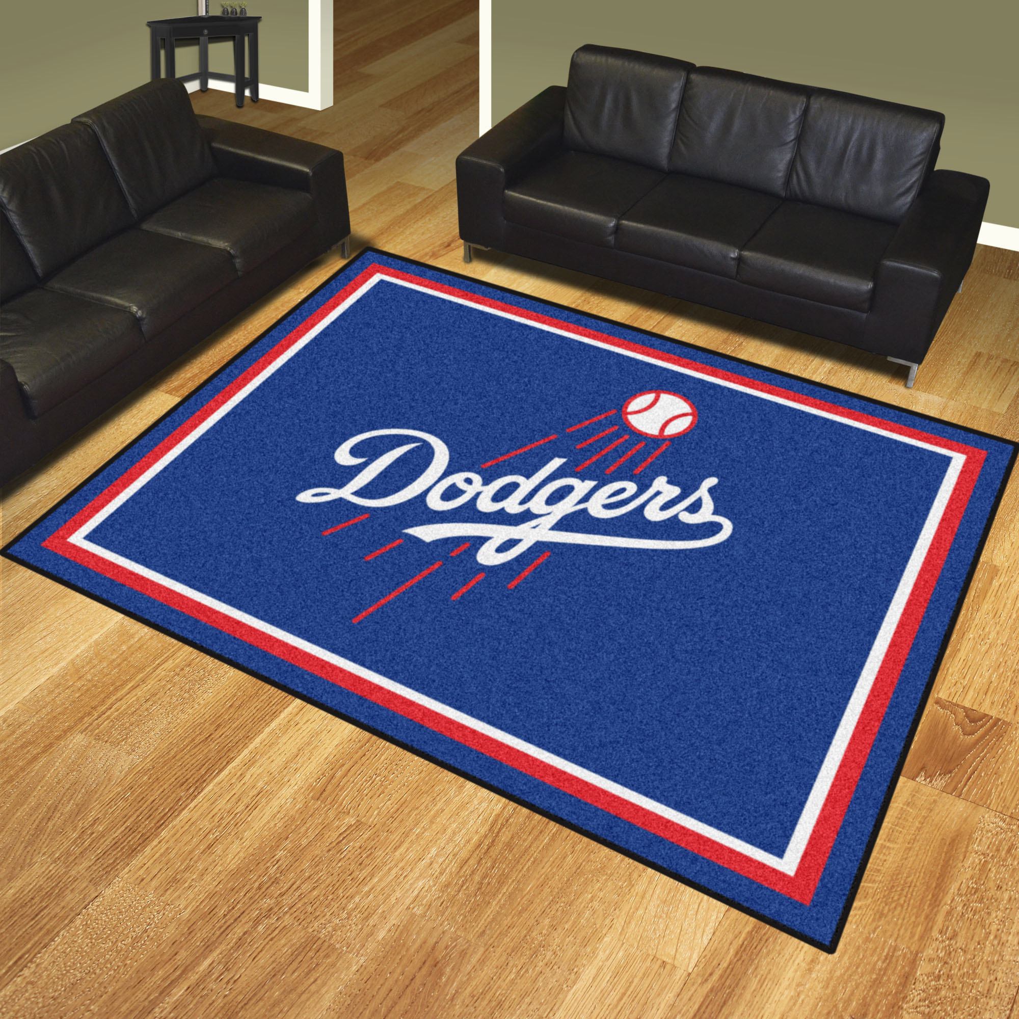 Los Angeles Dodgers Area Rug â€“ 8 x 10 Nylon (Field & Logo: Logo or Mascot)