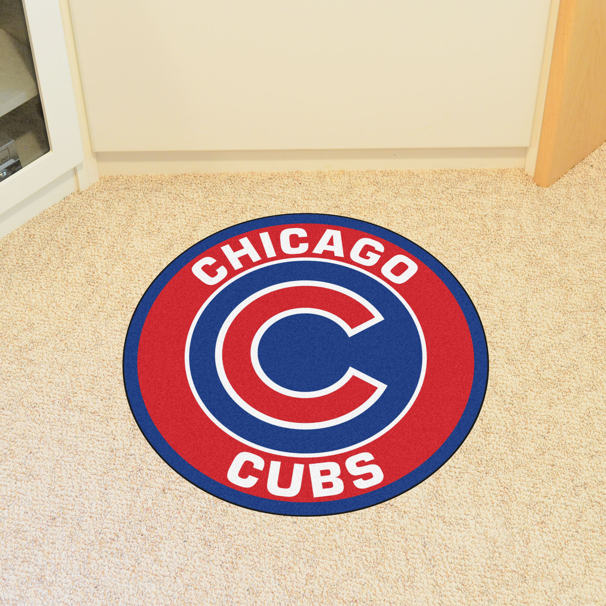 Chicago Cubs Roundel Area Rug â€“ Nylon (Field & Logo: Field & Logo)