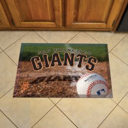 San Francisco Giants Scrapper Doormat - 19 x 30 Rubber (Field & Logo: Baseball Field)