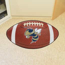 Georgia Tech Ball Shaped Mascot Area Rugs (Ball Shaped Area Rugs: Football)