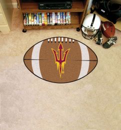 Arizona State Ball-Shaped Area Rugs - Pitchfork Logo (Ball Shaped Area Rugs: Football)
