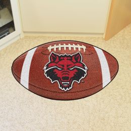 Arkansas State University Ball-Shaped Area Rugs (Ball Shaped Area Rugs: Football)