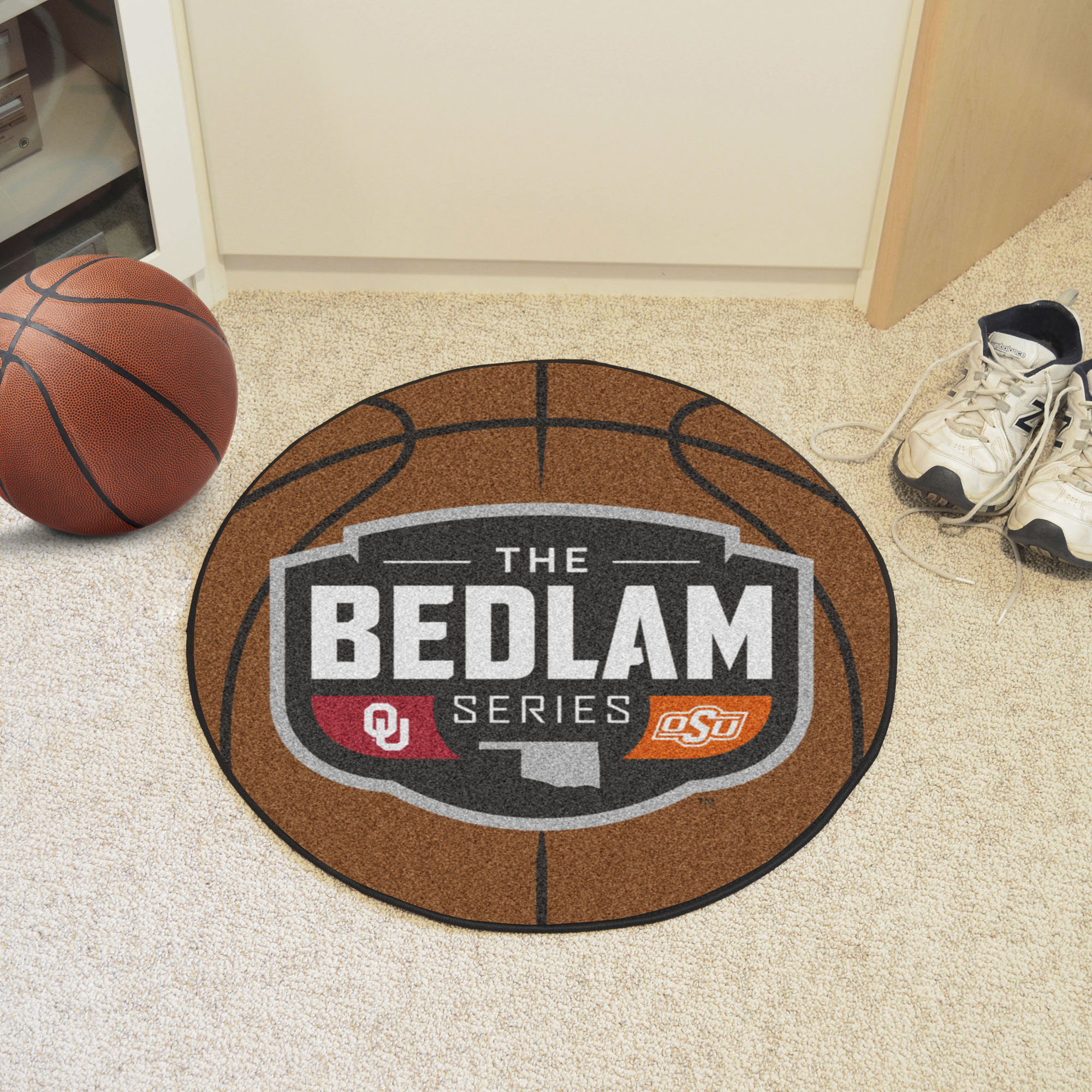Bedlam Series Ball Shaped Area Rugs (Ball Shaped Area Rugs: Basketball)