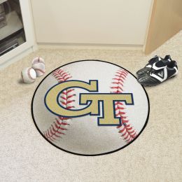 Georgia Tech Ball Shaped Area Rugs (Ball Shaped Area Rugs: Baseball)