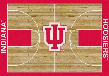 Indiana Hoosiers Logo Home Court or Home Field Area Rug (Field or Court: Home Court)