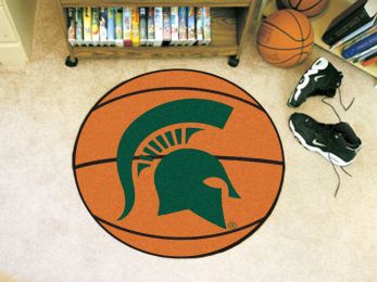 Michigan State University Ball Shaped Area Rugs (Ball Shaped Area Rugs: Basketball)