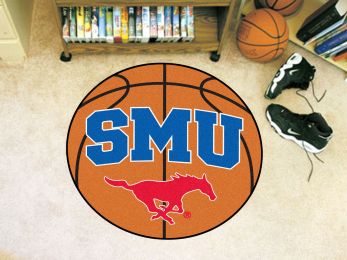 Southern Methodist University Ball-Shaped Area Rugs (Ball Shaped Area Rugs: Basketball)
