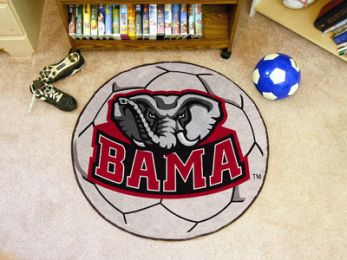 University of Alabama Ball Shaped Area Rugs (Ball Shaped Area Rugs: Soccer Ball)