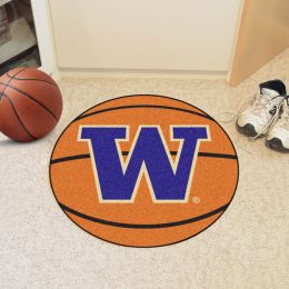 University of Washington Ball Shaped Area rugs (Ball Shaped Area Rugs: Basketball)