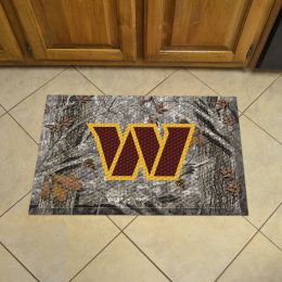 Washington Football Team Scrapper Doormat - 19 x 30 rubber (Field & Logo: Camo & Logo)