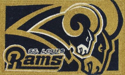 NFL Football St Louis Rams Coir Coco Floor Mat - Doormat
