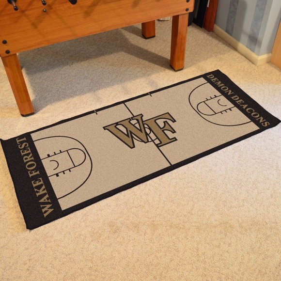 Wake Forest Demon Deacons Basketball Runner Mat - 29x72