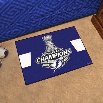 Tampa Bay Lightning 2020 Stanley Cup Champions Starter Mat - 19x30