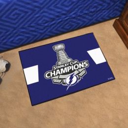 Tampa Bay Lightning 2020 Stanley Cup Champions Starter Doormat - 19 x 30