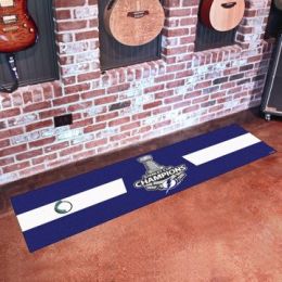 Tampa Bay Lightning 2020 Stanley Cup Champions Putting Green Mat â€“ 18 x 72