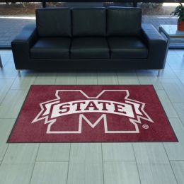 Mississippi State Bulldogs Area Rug - 4' x 6' Logo Nylon