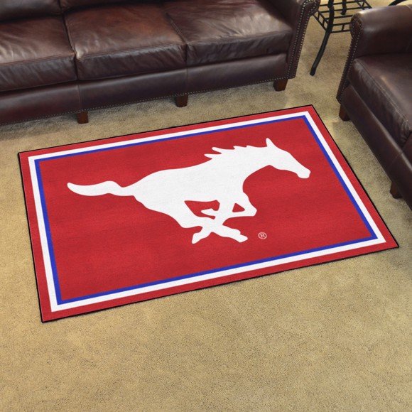 Southern Methodist University Area Rug - 4 x 6 Nylon