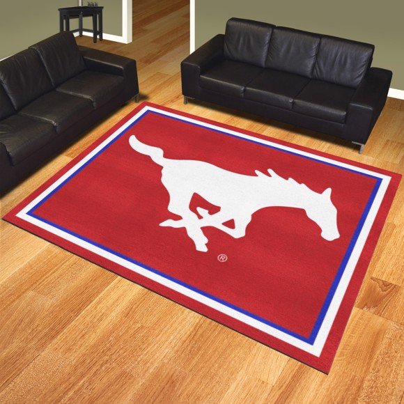 Southern Methodist University Mustangs Area Rug 8 x 10