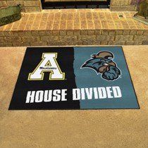 Appalachian State - Coastal Carolina House Divided Mat - 34 x 45