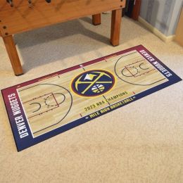 Denver Nuggets 2023 Champs Court Runner Mat - Nylon 30 x 72