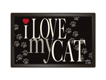 Love My Cat MatMates Recycled Rubber Pet Doormat