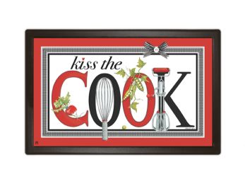 Indoor & Outdoor MatMates Insert Doormat - Kiss the Cook