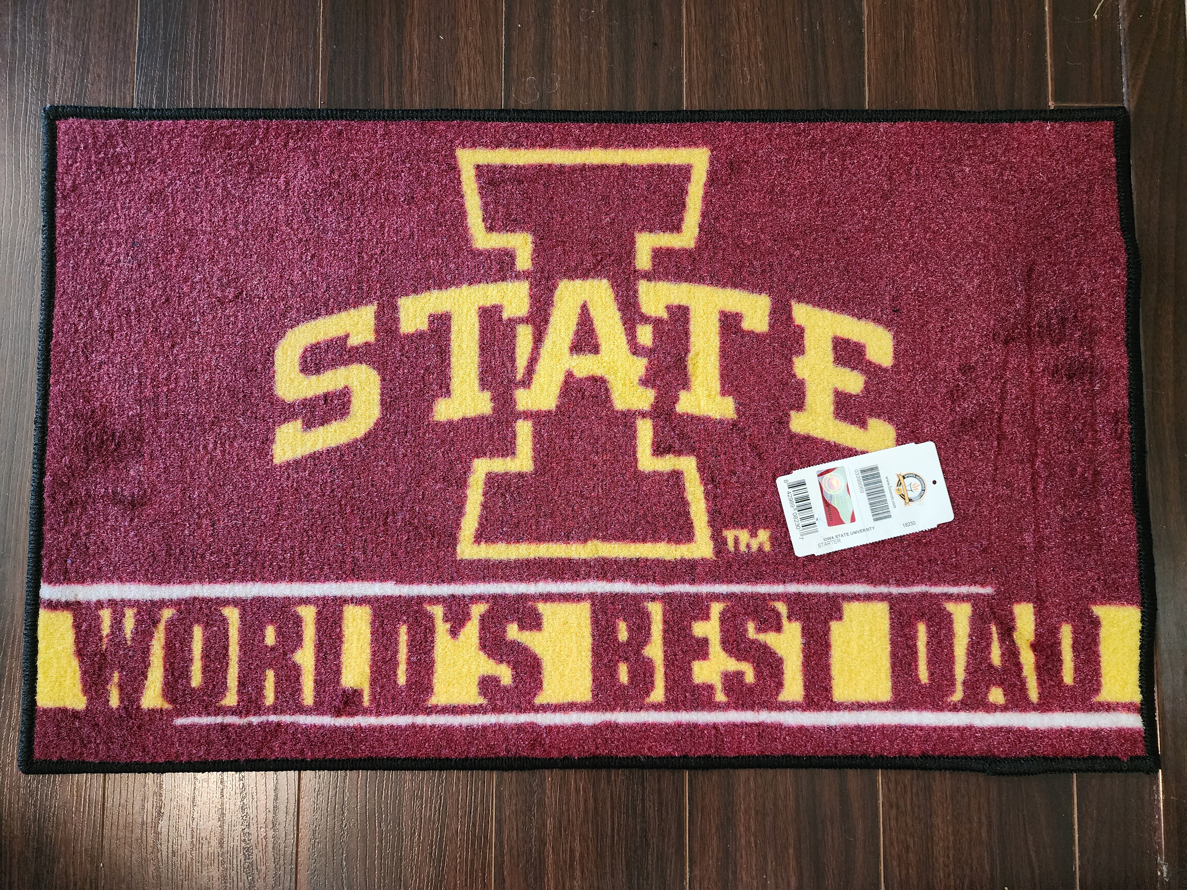 Iowa State Cyclones Worlds Best Dad Starter Doormat - 19 x 30