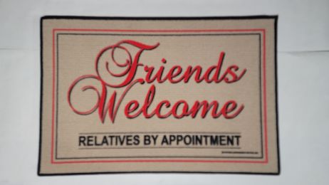 Friends Welcome Funny Doormat - 18x30