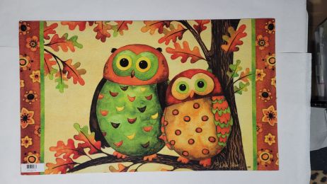 Autumn Owls Fall Indoor & Outdoor Insert Doormat - 18x30