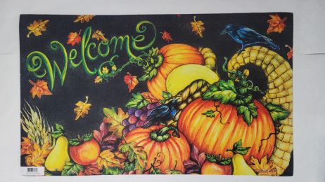 Harvest Welcome Fall Indoor & Outdoor Insert Doormat - 18x30 Name