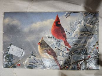 Winter Cardinals Indoor & Outdoor MatMate Insert - Doormat 18x30