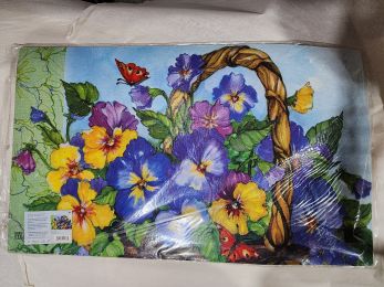 Pansy Basket Indoor & Outdoor MatMate Doormat - 18x30